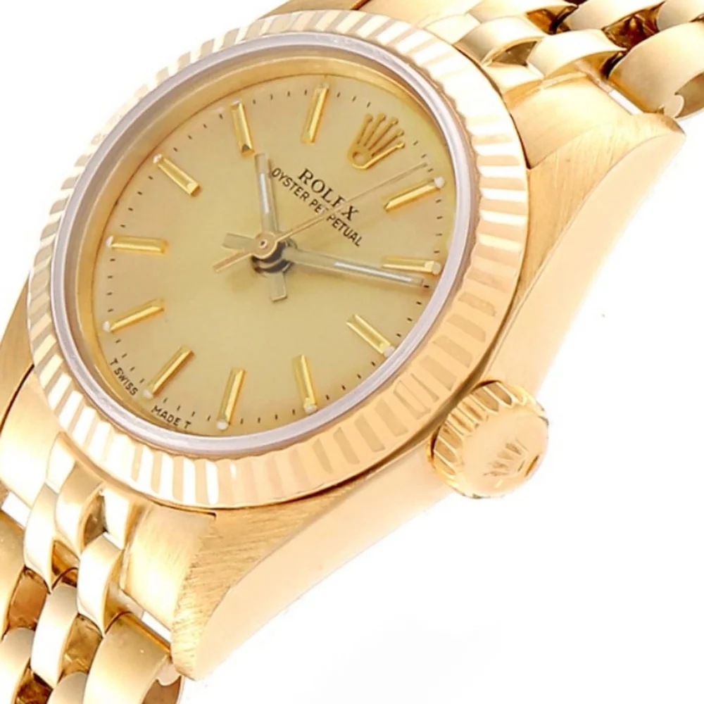 Rolex Oyster 18k Perpetual Gold Watch - Picture 3 of 3